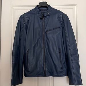 Andrew Marc Mens Leather Jacket Small